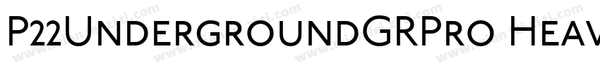 P22UndergroundGRPro Heavy字体转换